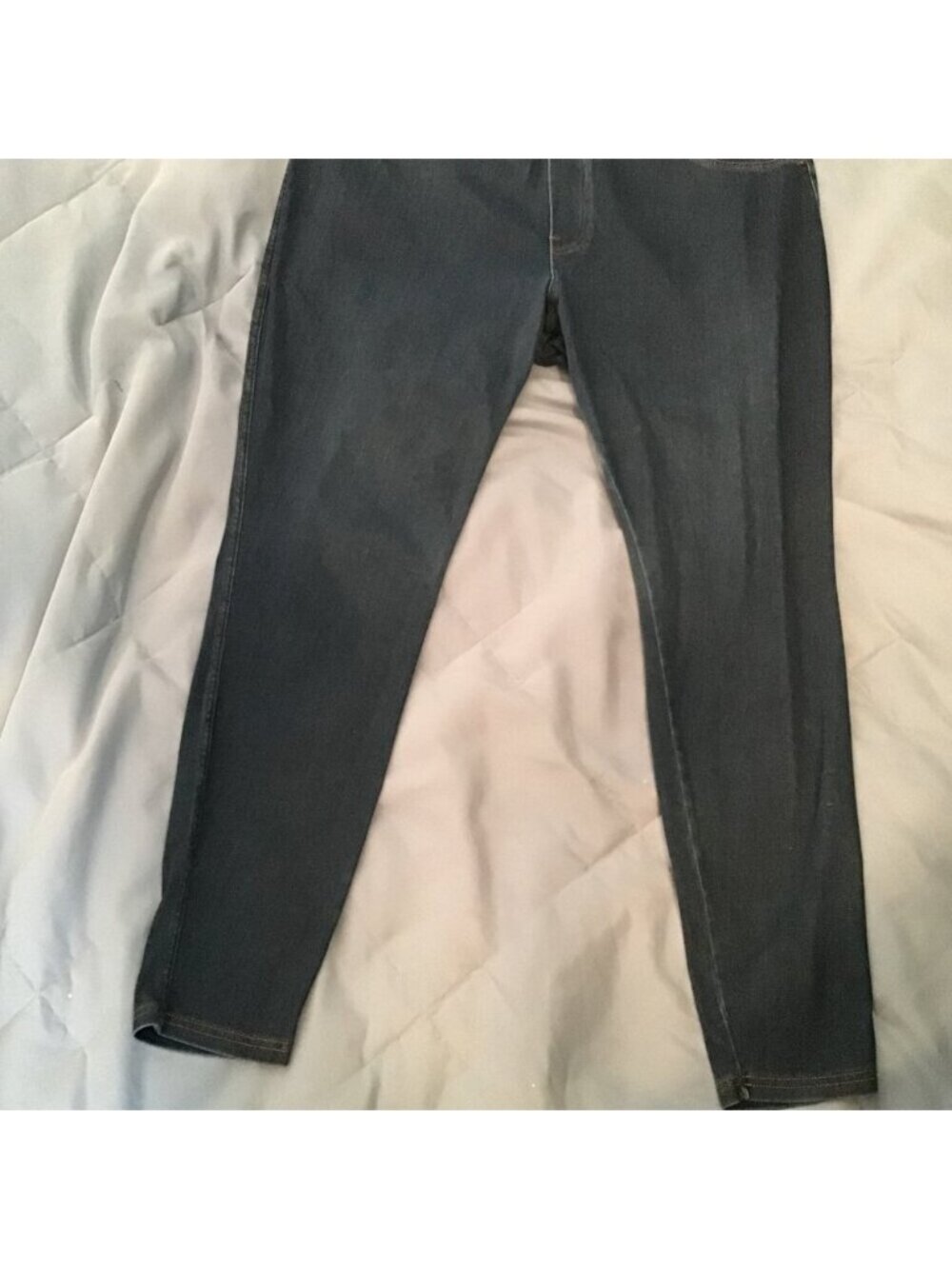 SIMPLY VERA WANG Medium Blue Wash Skinny Stretch Pull-On Flat Front Jeggings 2X